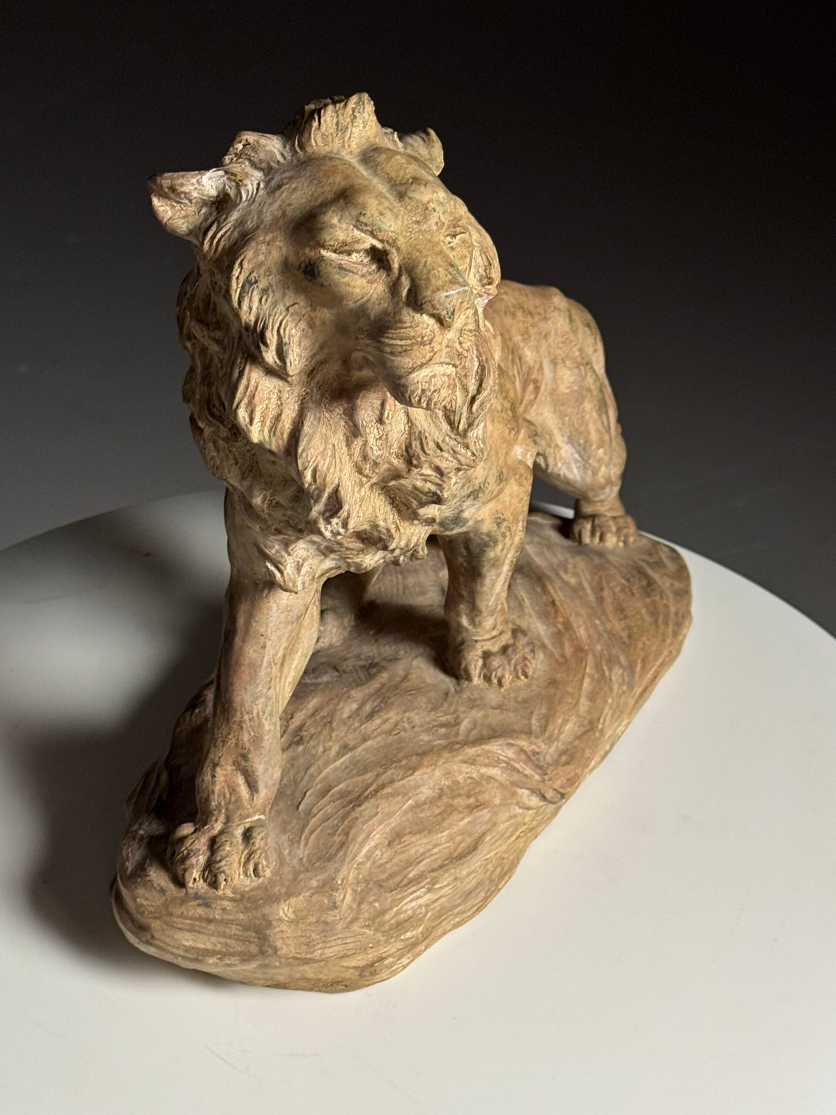 Terracotta Lion Sculpture by Armand Fagotto, photo 18