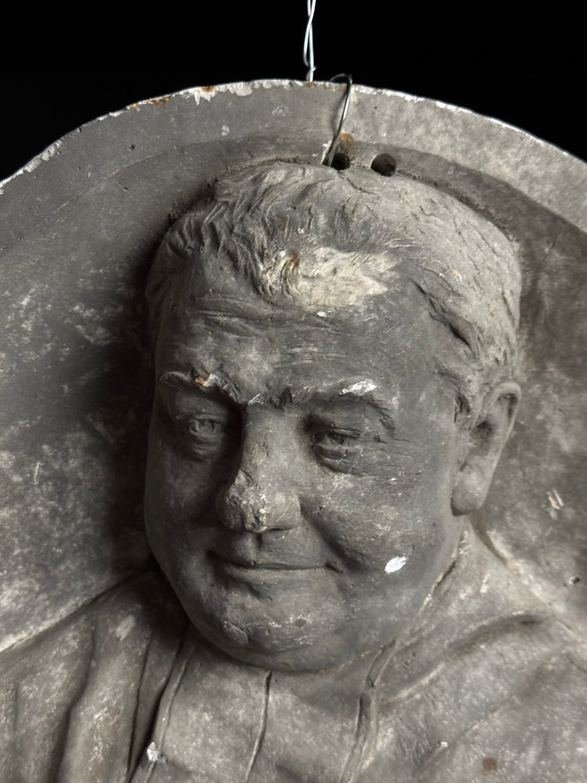 19th Century Plaster Portrait Medallion, photo 23