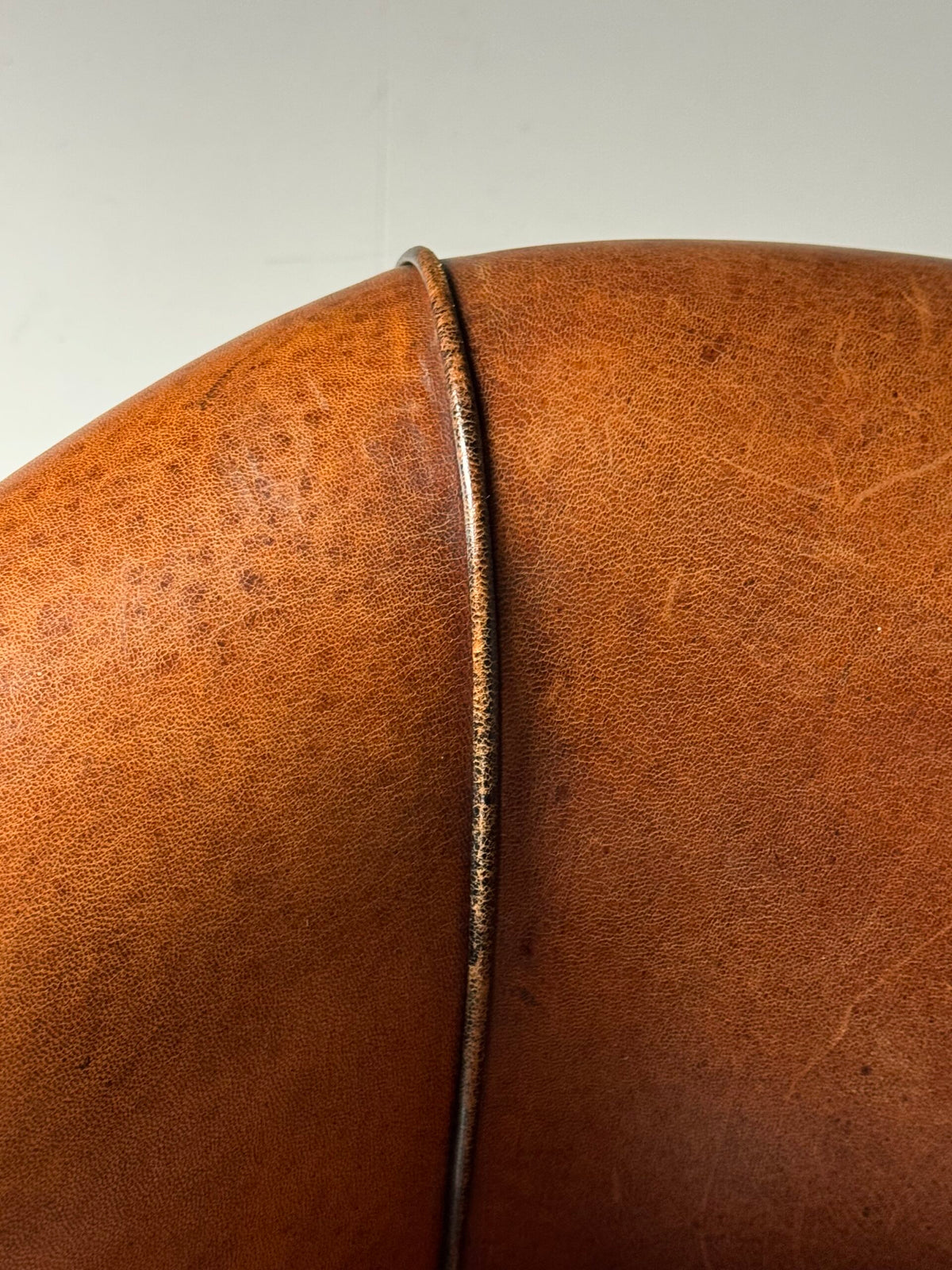 Pair of Sheepskin Leather Club Armchairs, Netherlands, photo 3