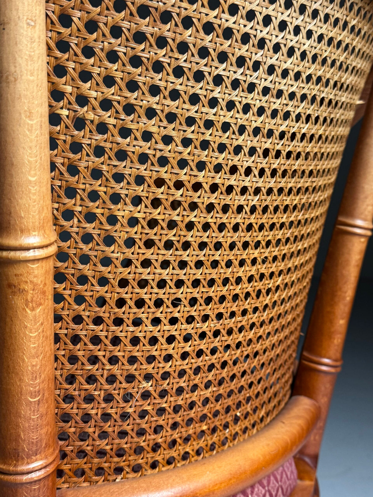 Set of Four Vintage Faux Bamboo Dining Chairs, photo 16