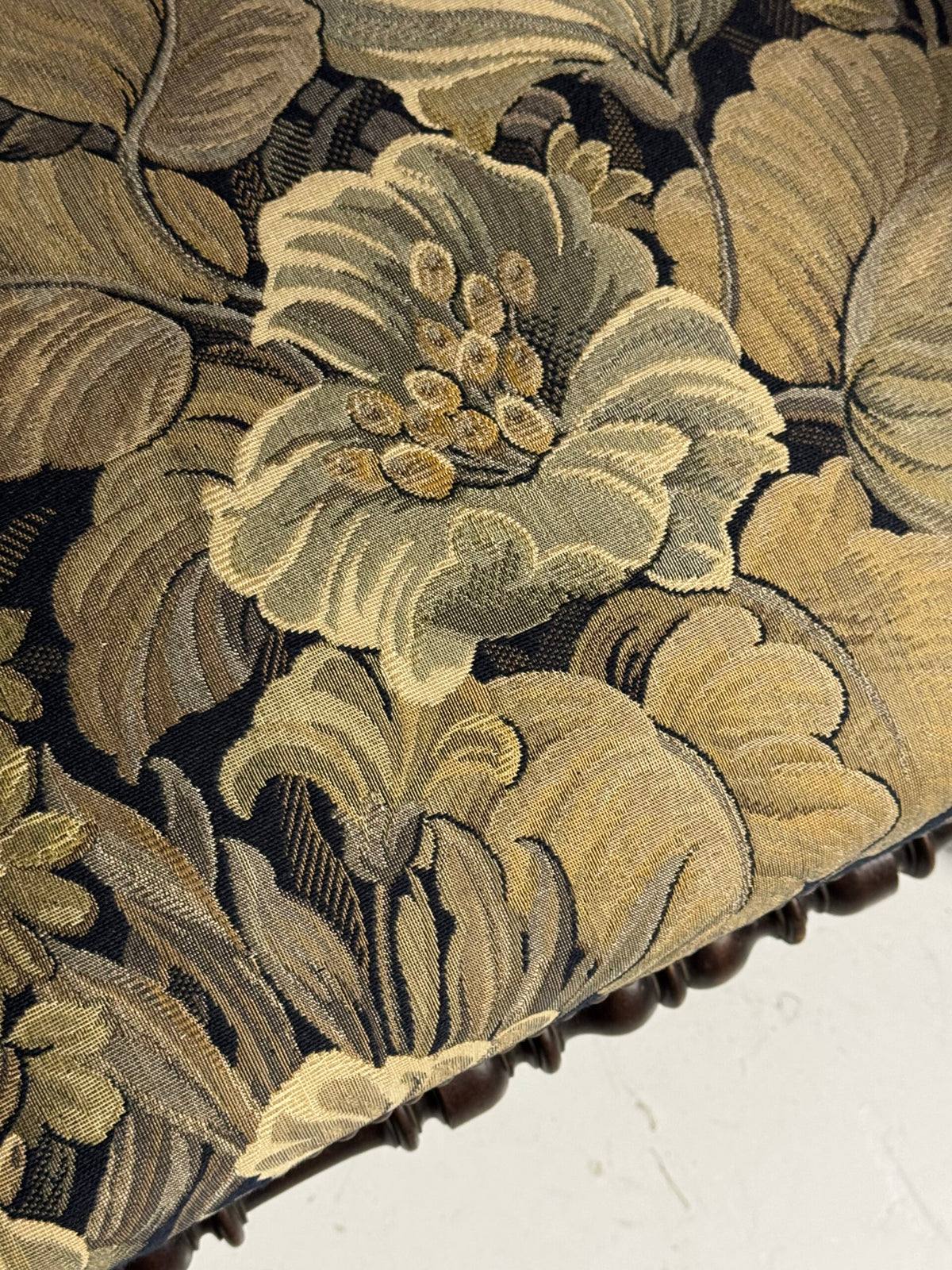 Pair of French Armchairs with Floral Upholstery, c. 1900, photo 16