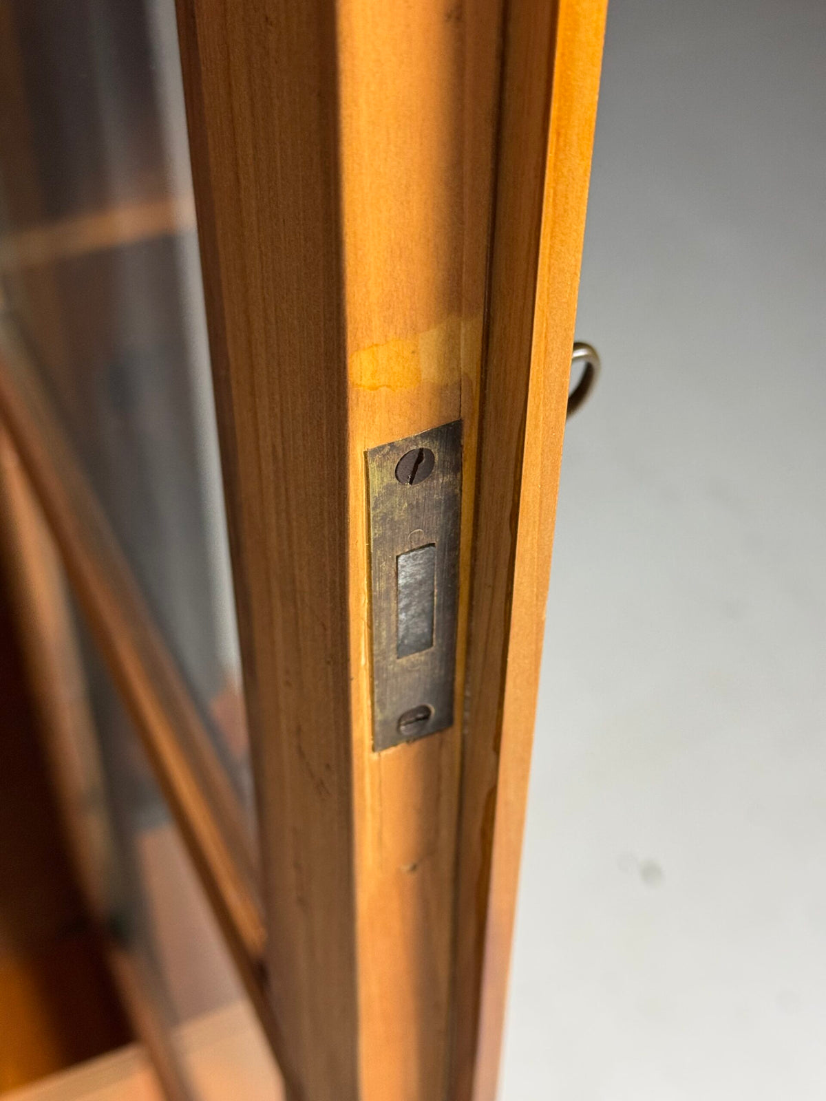 German Biedermeier Display Cabinet in Cherry Veneer, 19th Century, photo 10