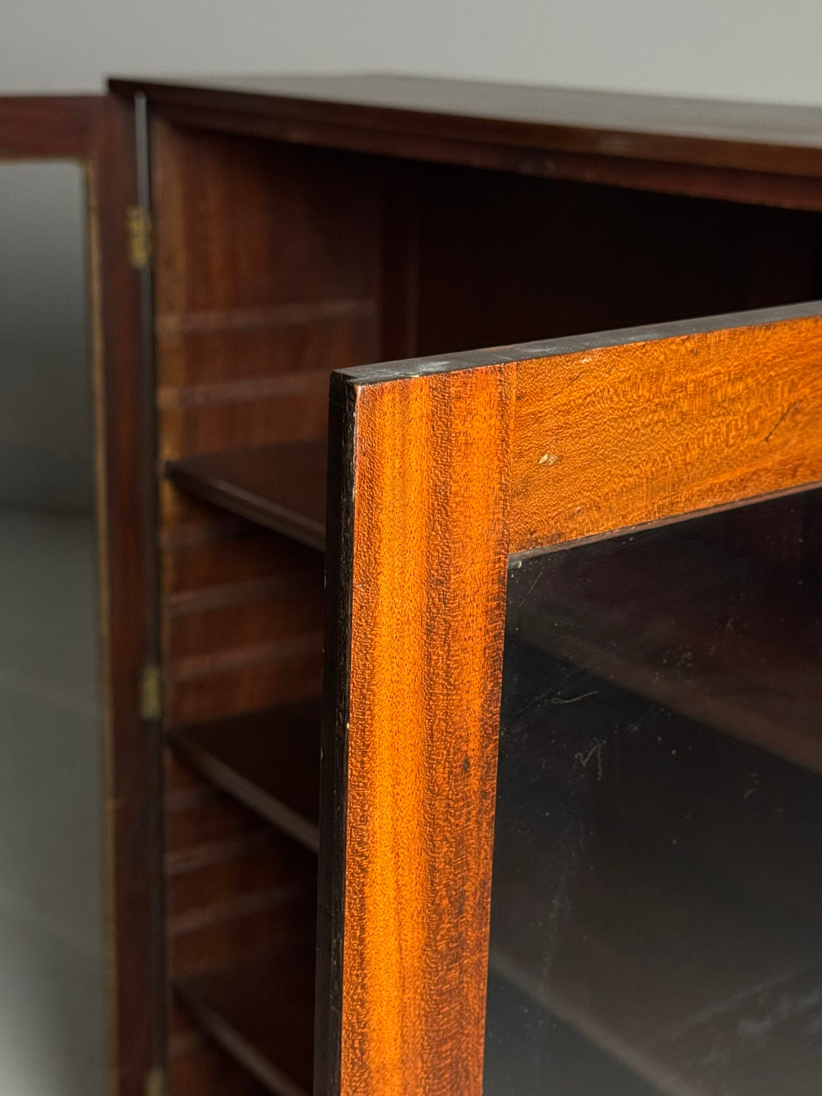 English Mahogany Display Cabinet or Small Bookcase, Late 19th Century, photo 18