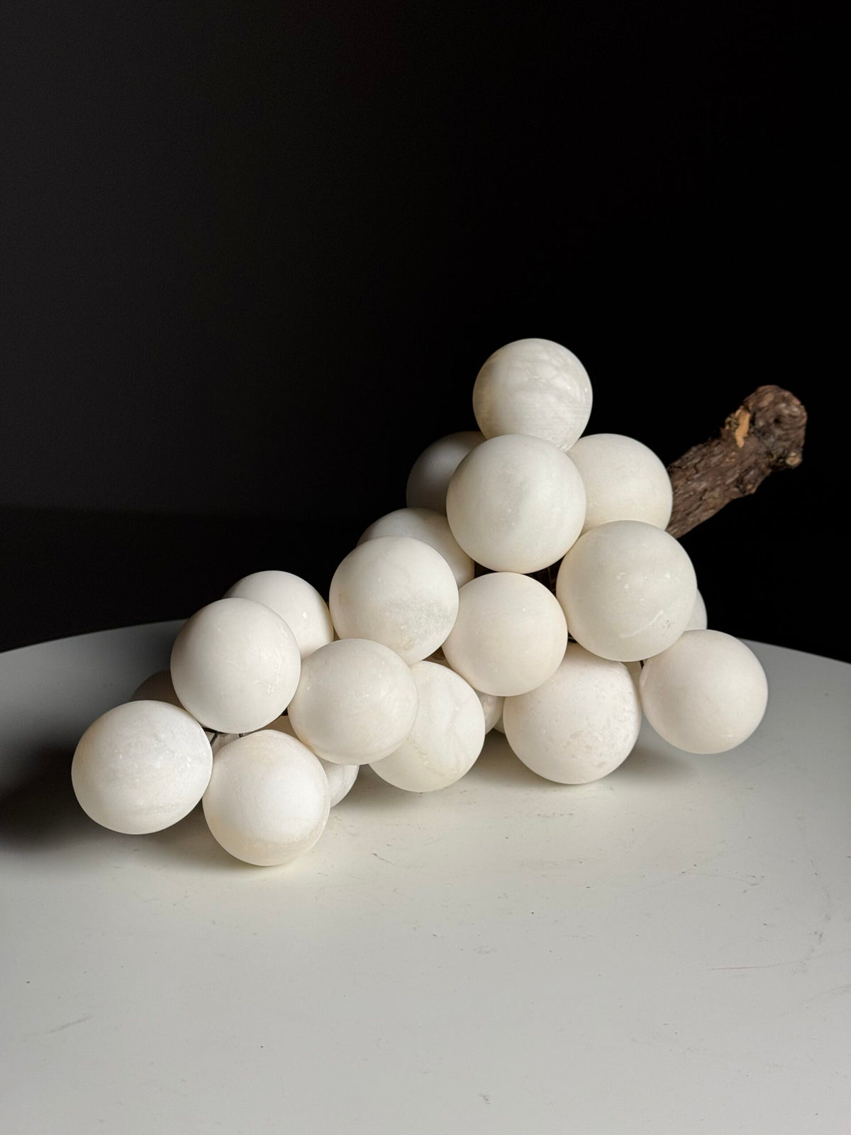 Large White Alabaster Bunch of Grapes, Italy, photo 1