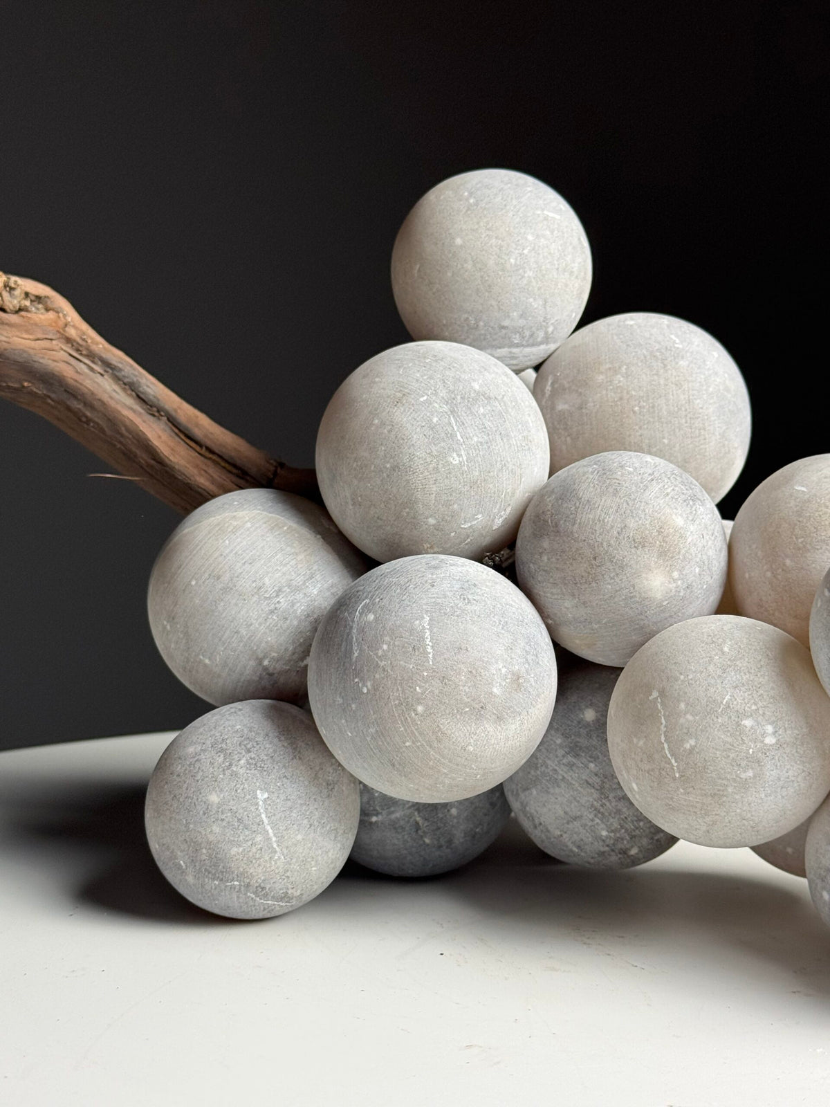 Large Grey Alabaster Bunch of Grapes, Italy, photo 19
