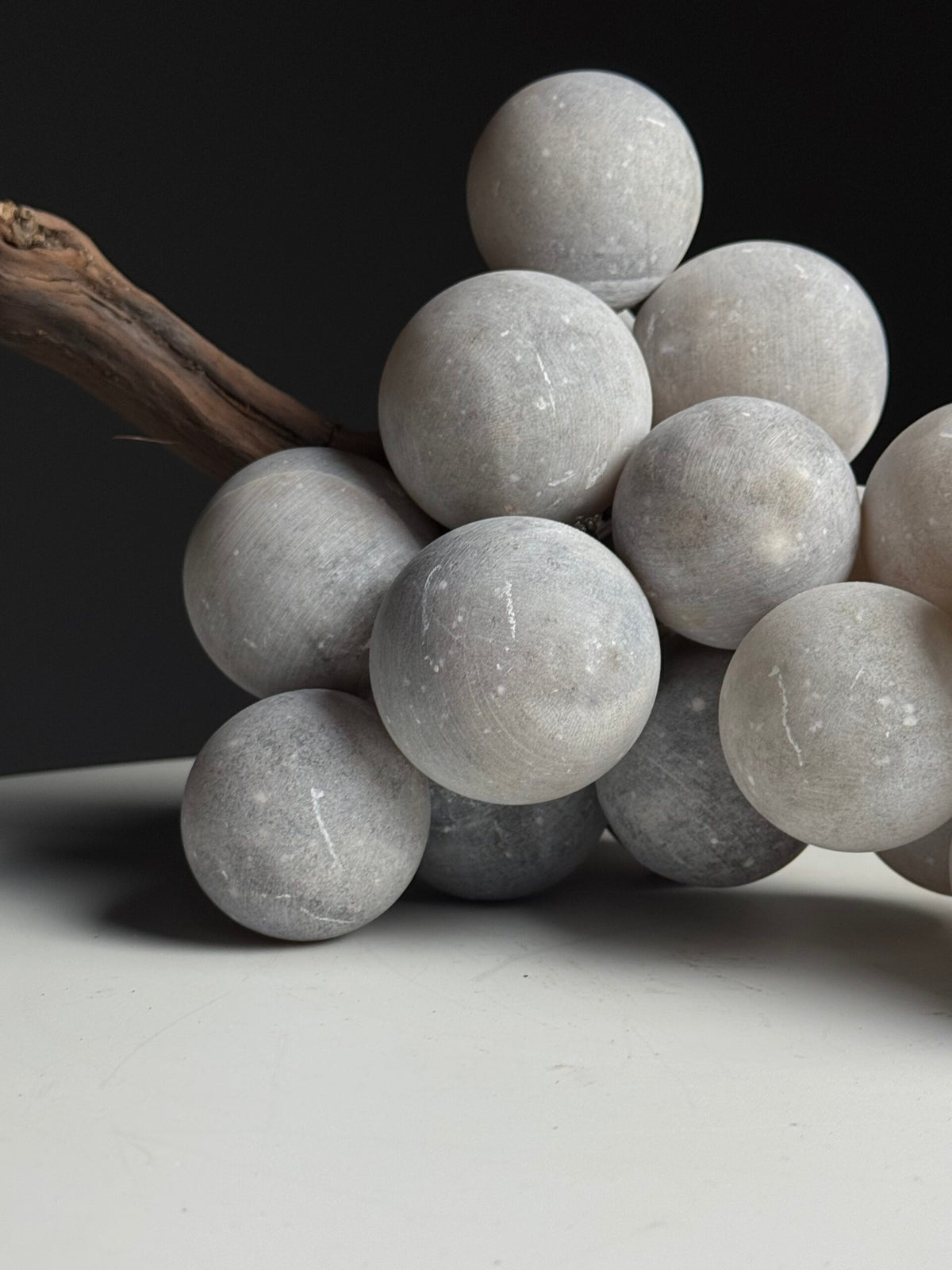 Large Grey Alabaster Bunch of Grapes, Italy, photo 16