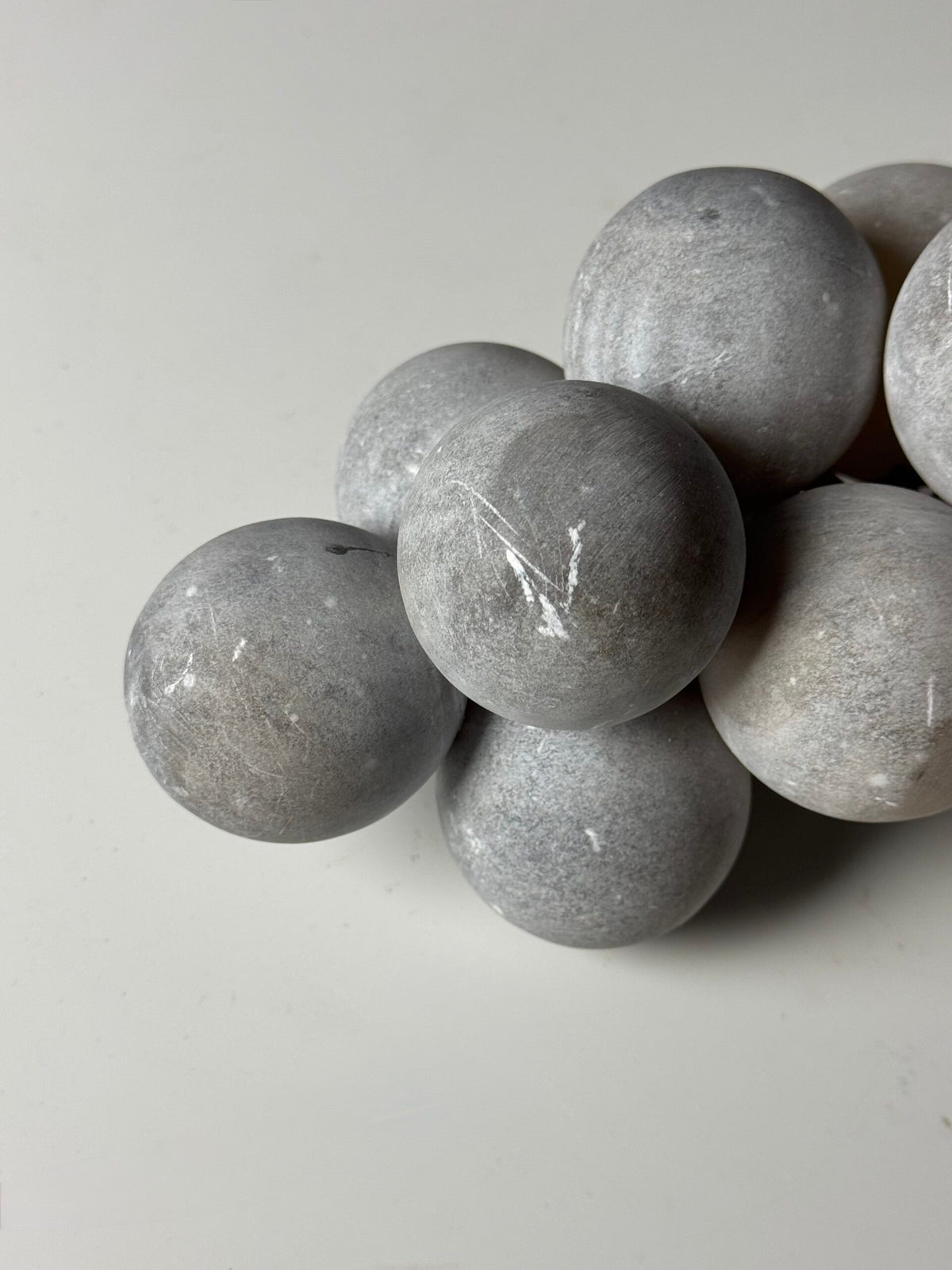 Large Grey Alabaster Bunch of Grapes, Italy, photo 9
