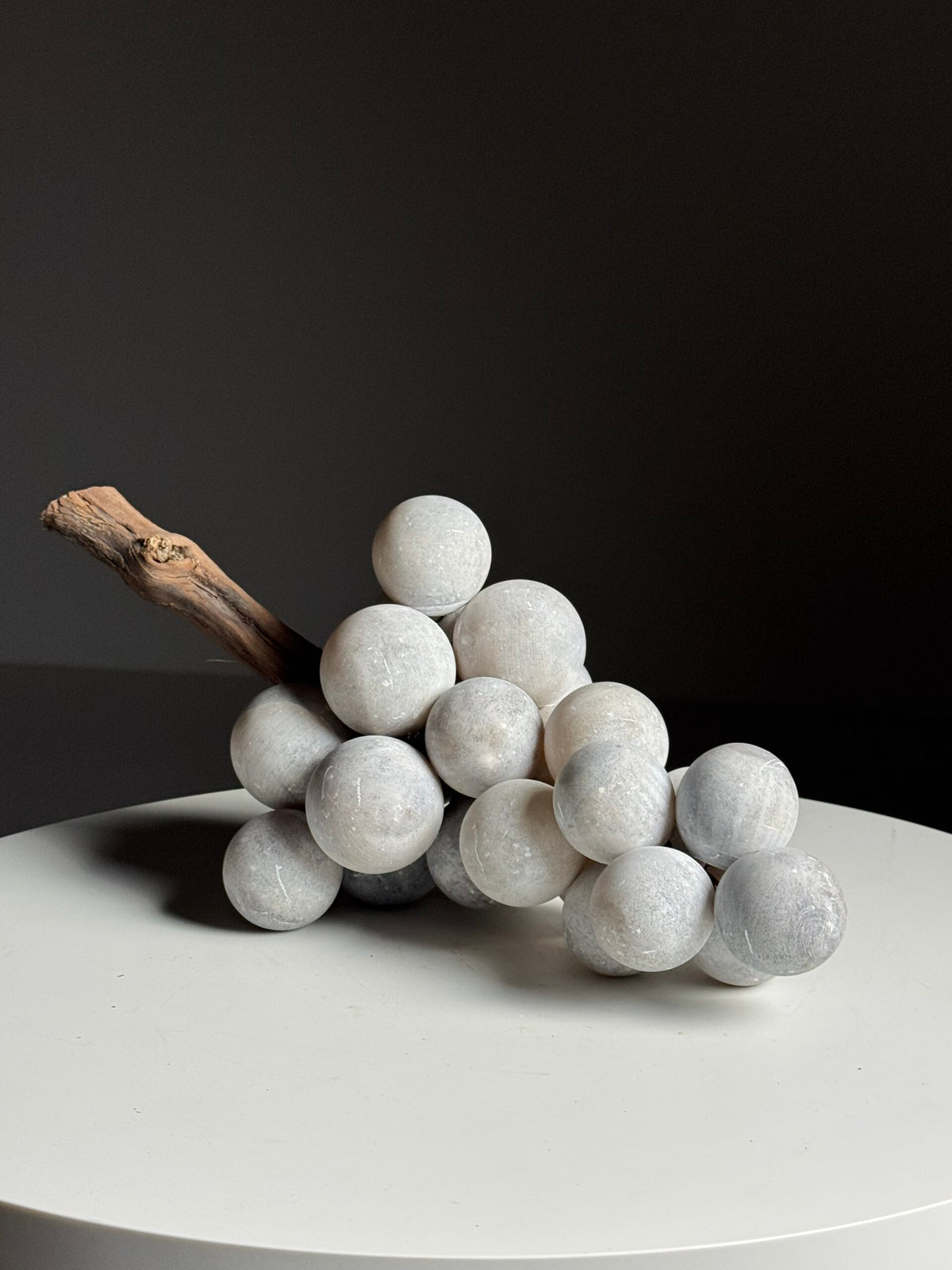 Large Grey Alabaster Bunch of Grapes, Italy, photo 4