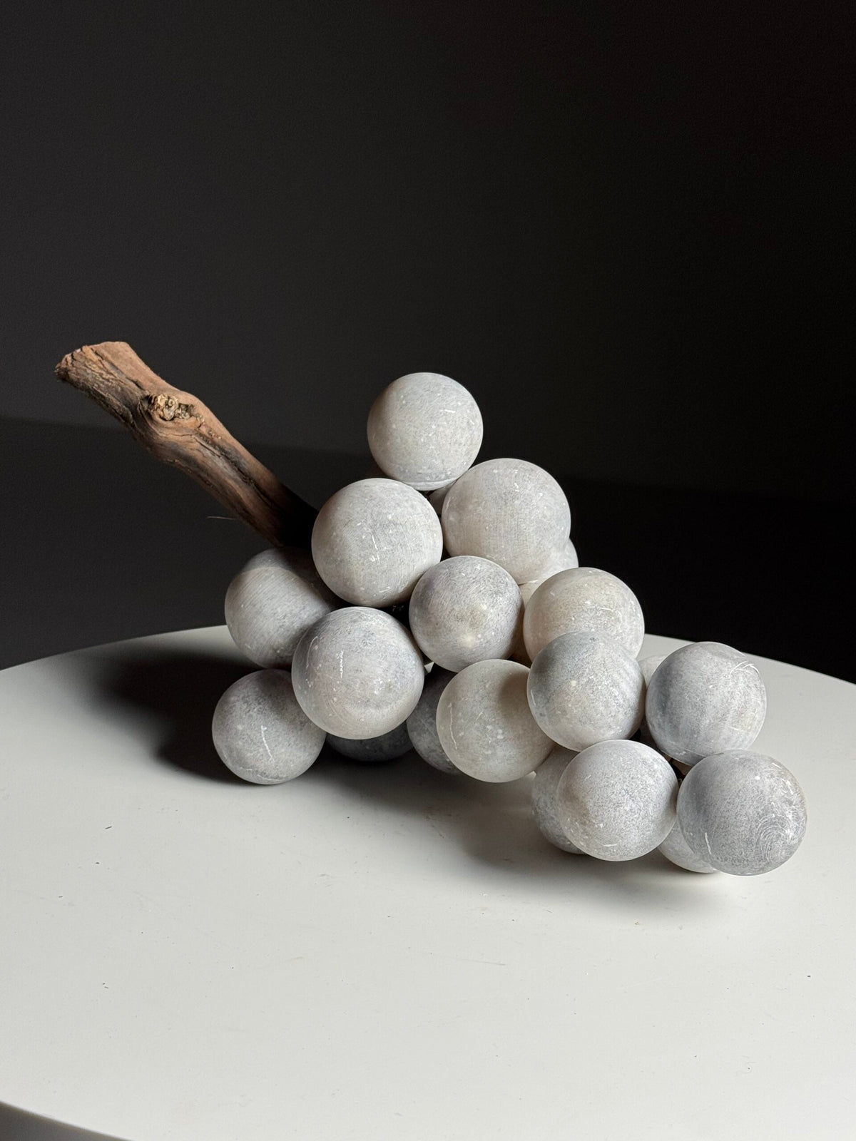 Large Grey Alabaster Bunch of Grapes, Italy, photo 1