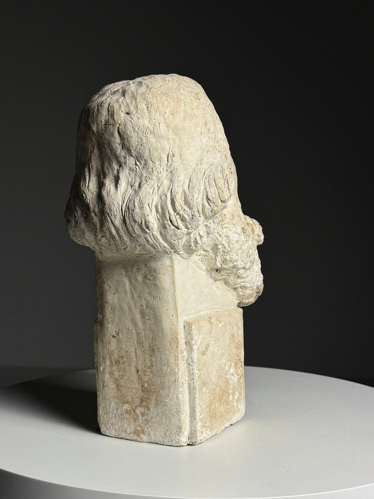 Classical Plaster Bust of a Head, Early to Mid 20th Century, photo 15