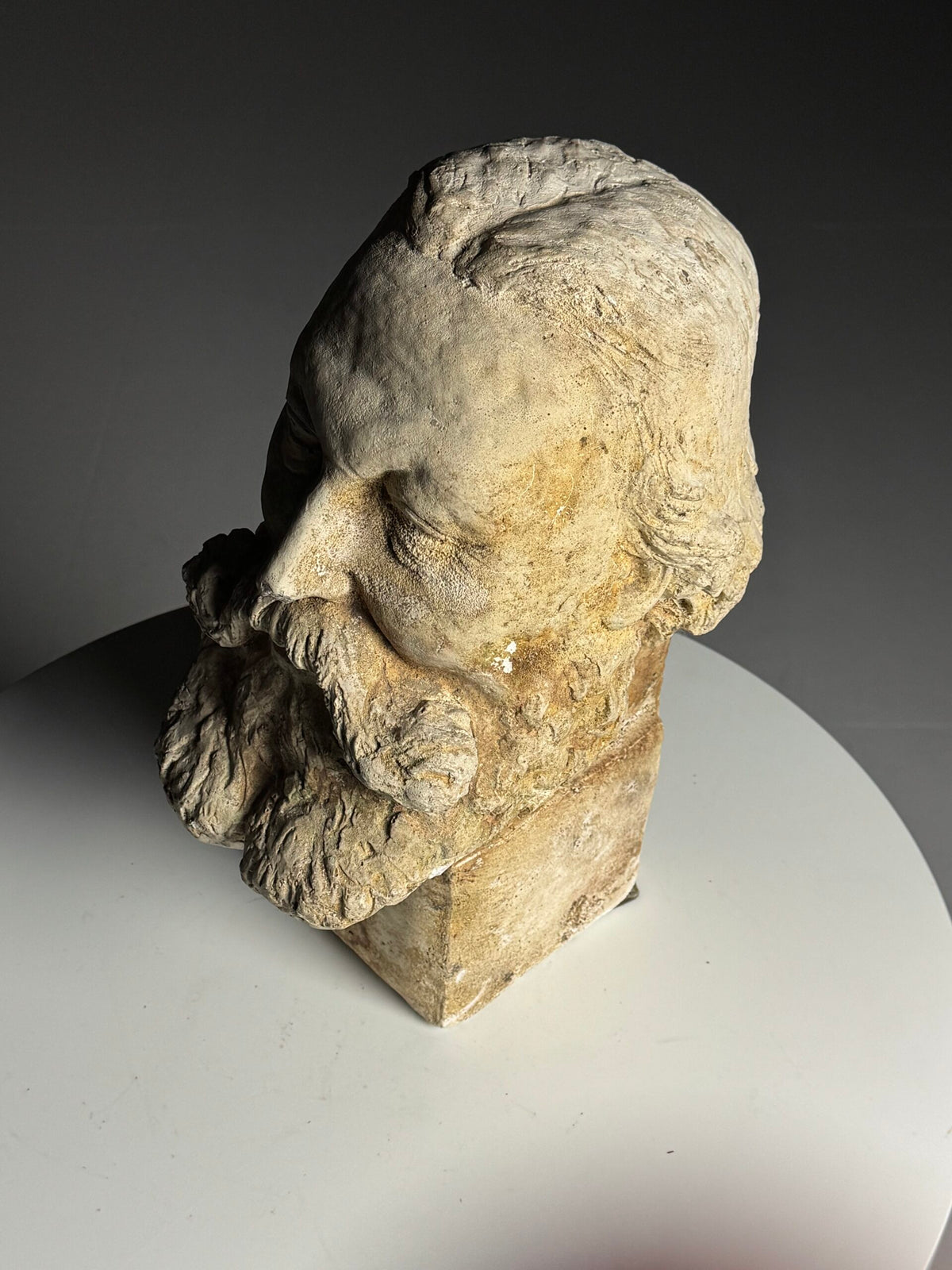 Classical Plaster Bust of a Head, Early to Mid 20th Century, photo 12