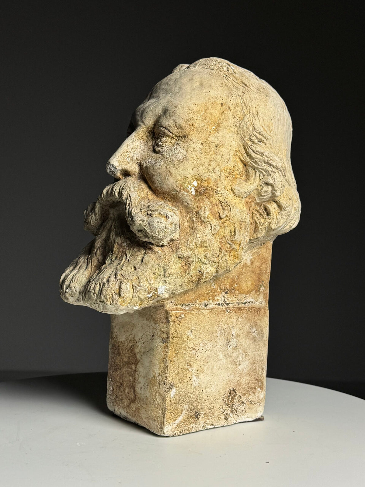 Classical Plaster Bust of a Head, Early to Mid 20th Century, photo 11