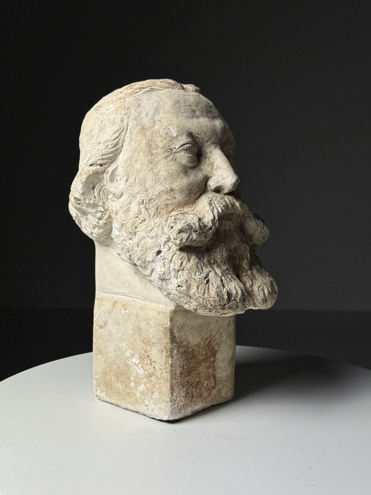 Classical Plaster Bust of a Head, Early to Mid 20th Century, photo 1