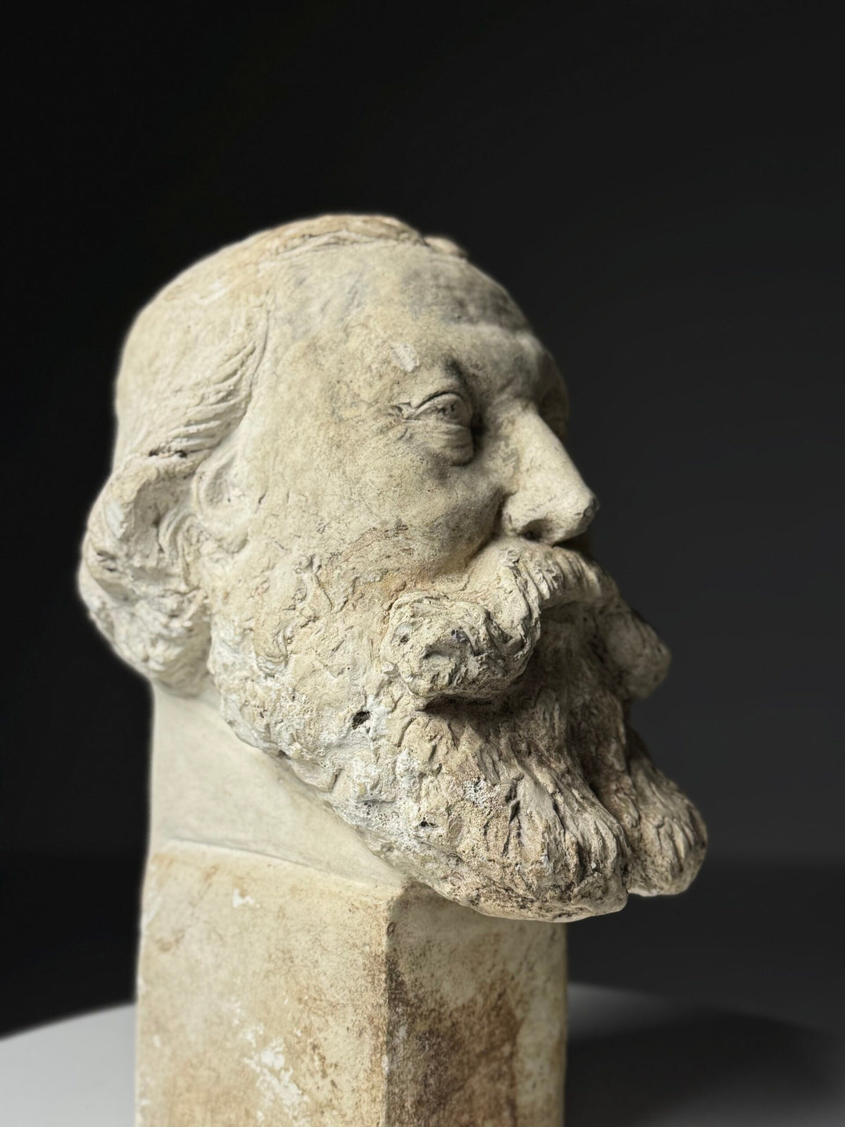 Classical Plaster Bust of a Head, Early to Mid 20th Century, photo 8