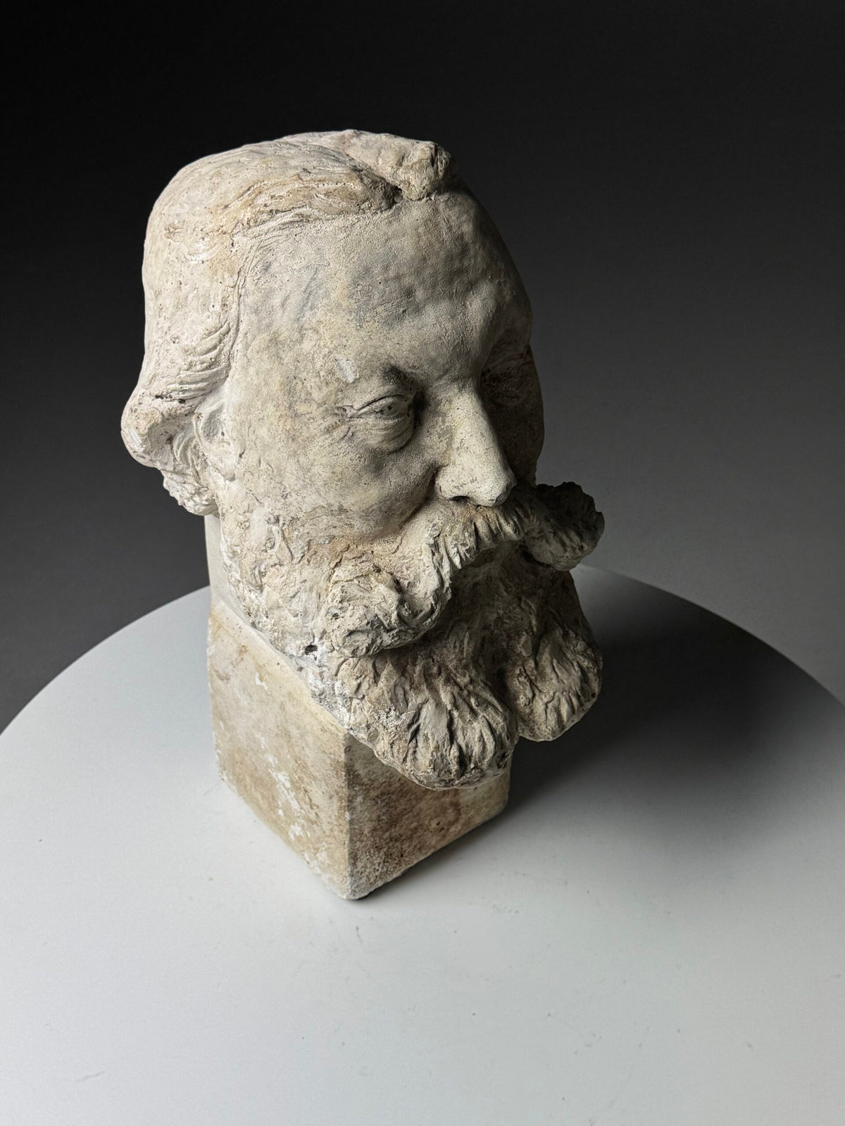 Classical Plaster Bust of a Head, Early to Mid 20th Century, photo 7