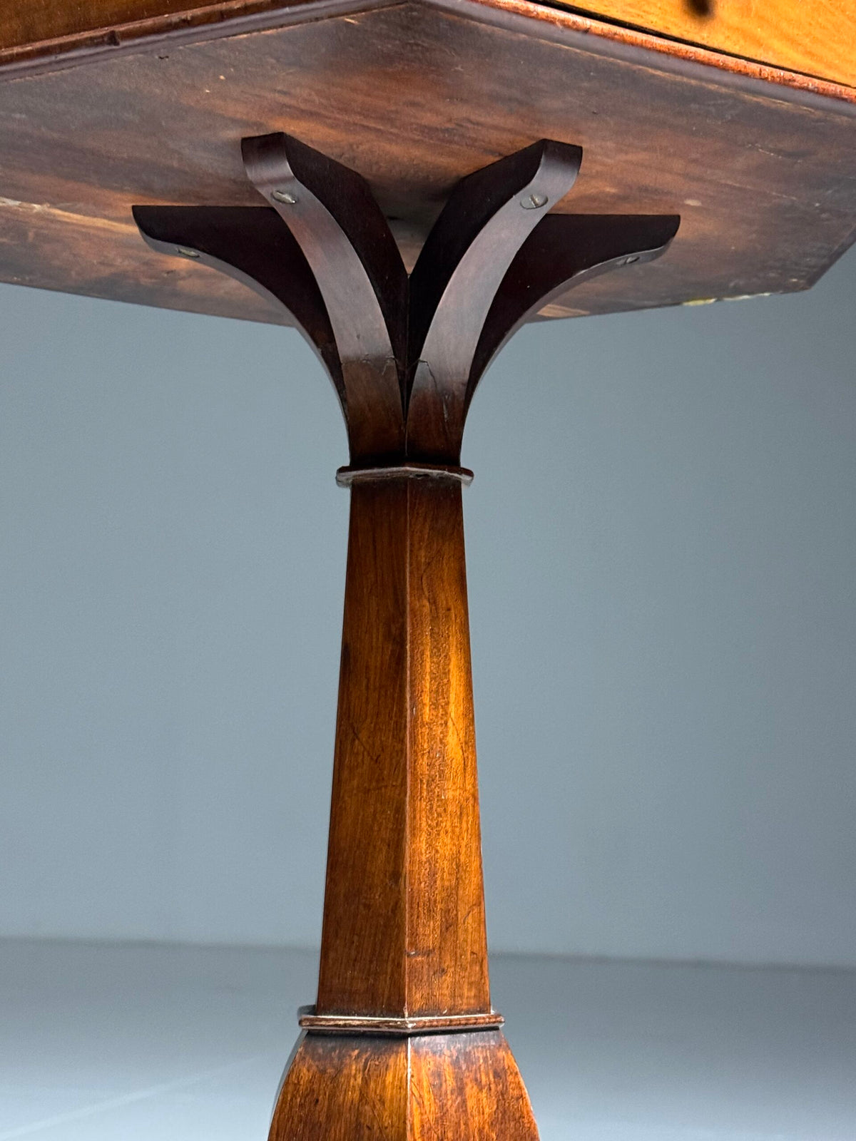 French Marquetry Side Table with Drawer, circa 1900, photo 9