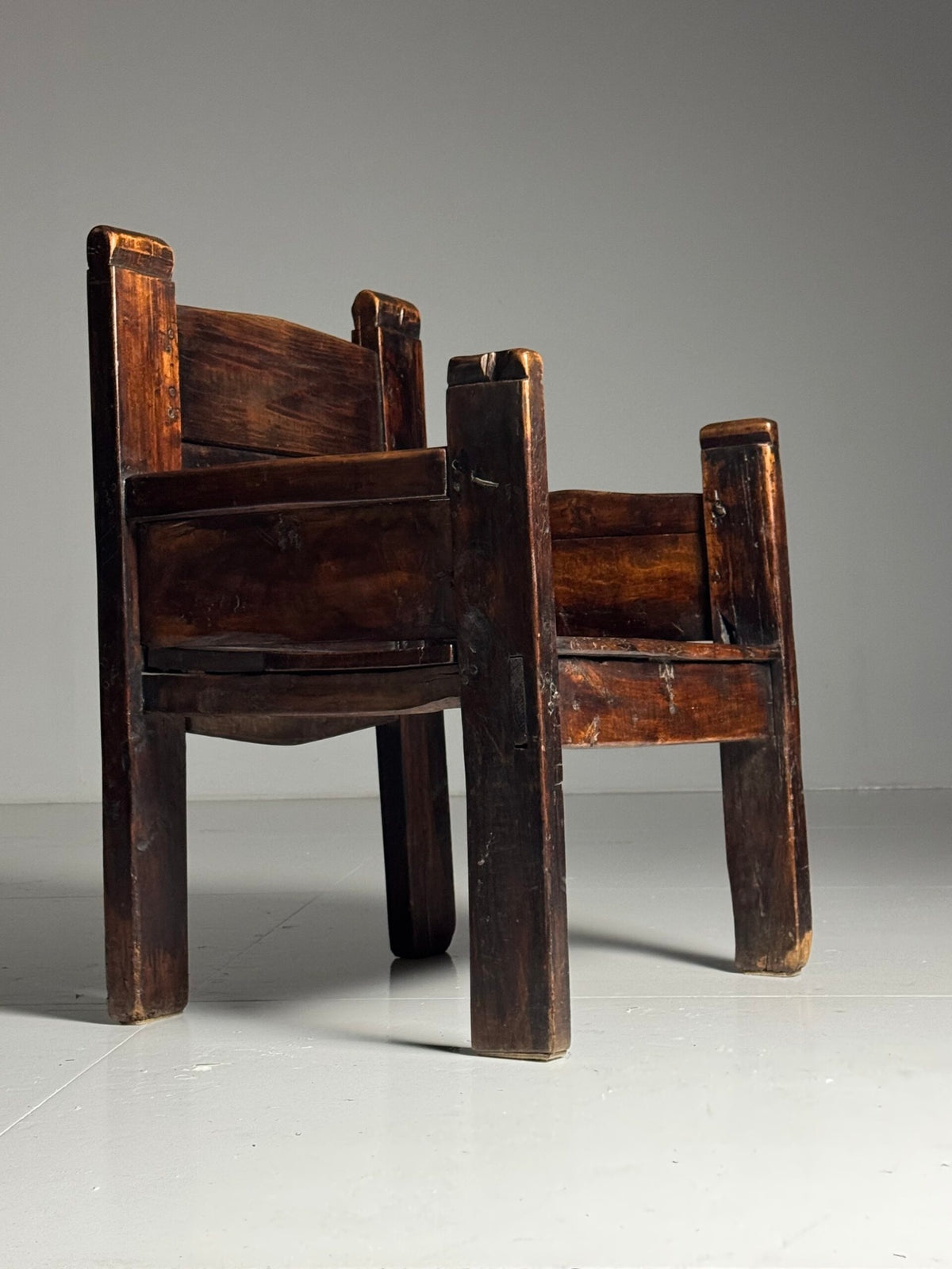 Large Spanish Walnut Chair, 18th Century, photo 12