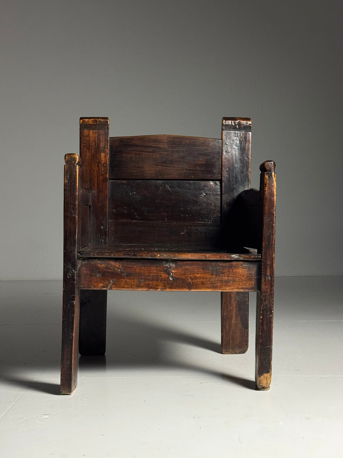 Large Spanish Walnut Chair, 18th Century, photo 3