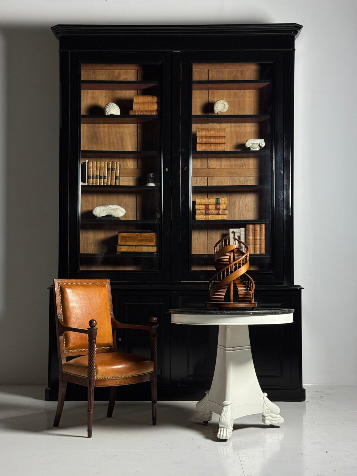 Very Large Louis Philippe Library Bookcase, 303 cm, Late 19th Century, photo 2
