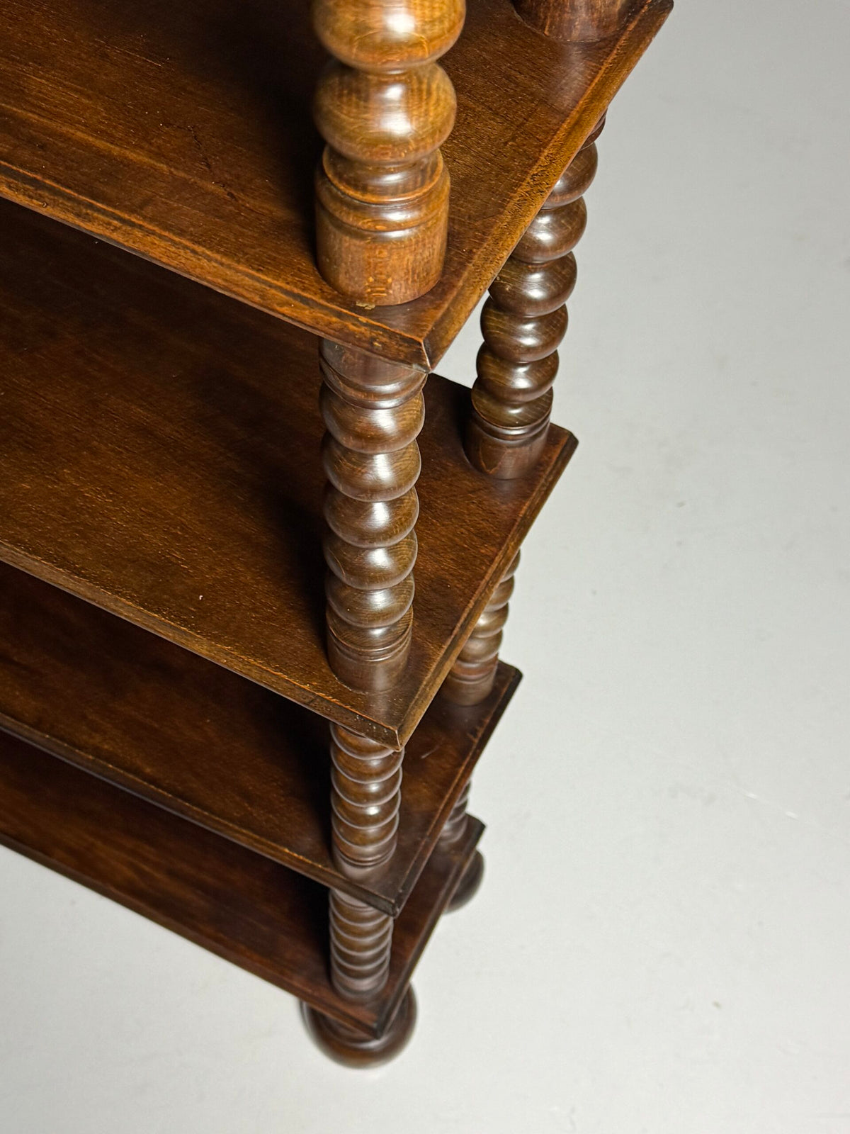French Bobbin Bookcase in Walnut, Early to Mid 20th Century, photo 25