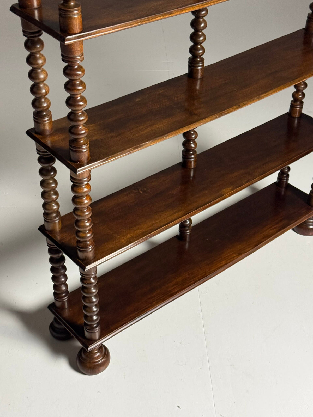 French Bobbin Bookcase in Walnut, Early to Mid 20th Century, photo 13