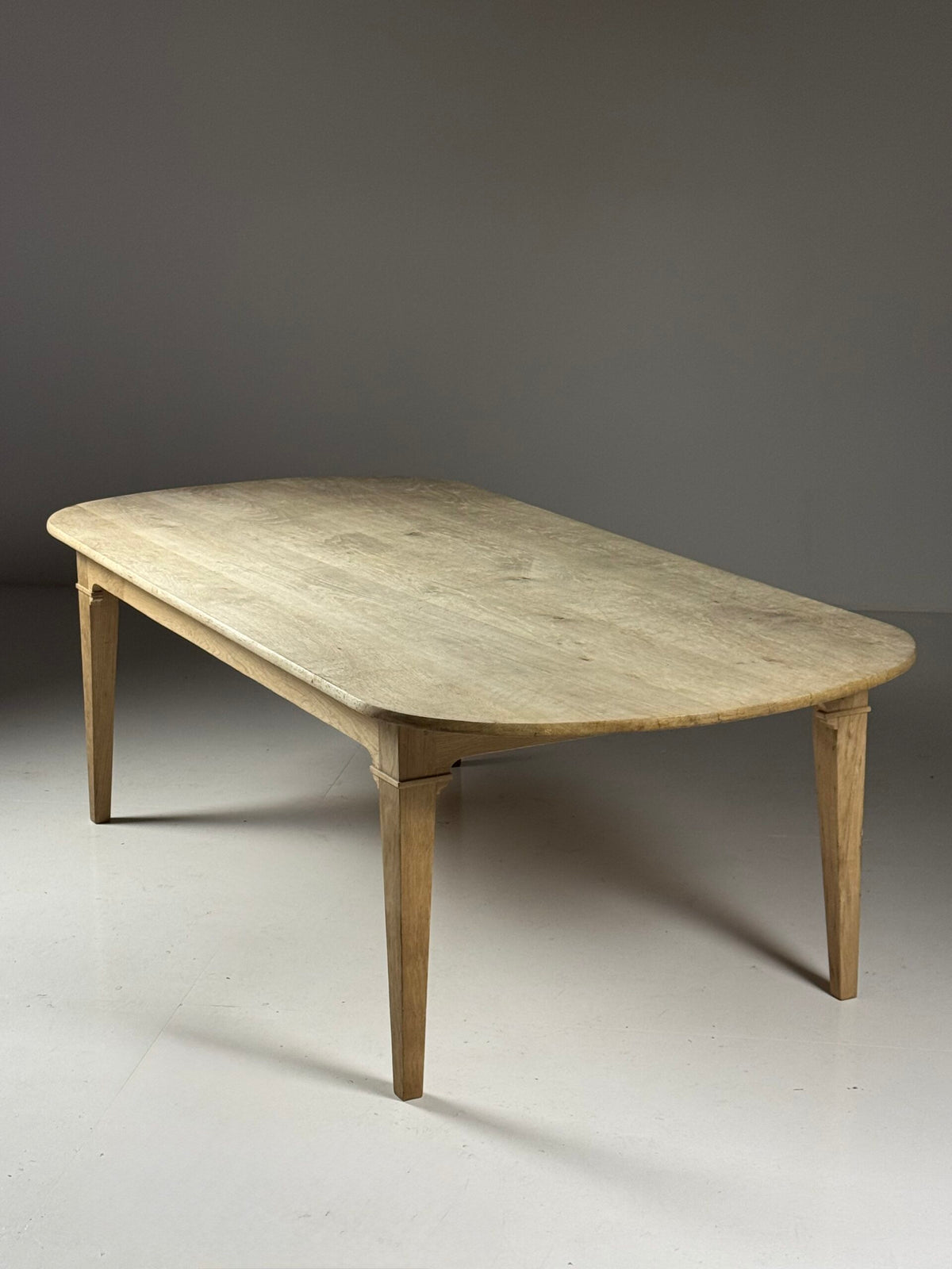 Oval French Style Oak Refectory Table, 250 cm, photo 1