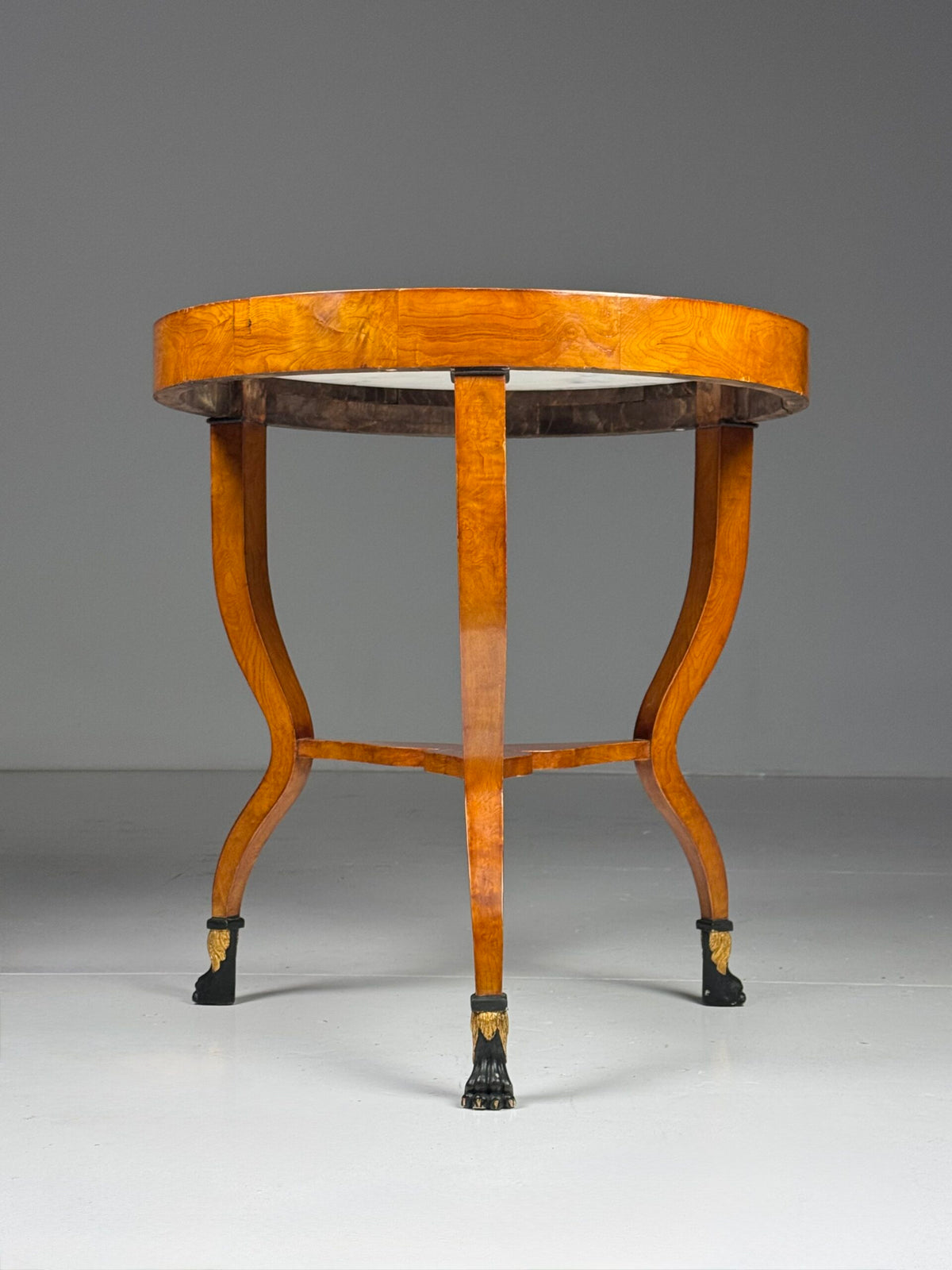 Pair of Empire Style Gueridon Tables with Carrara Marble Tops, photo 9