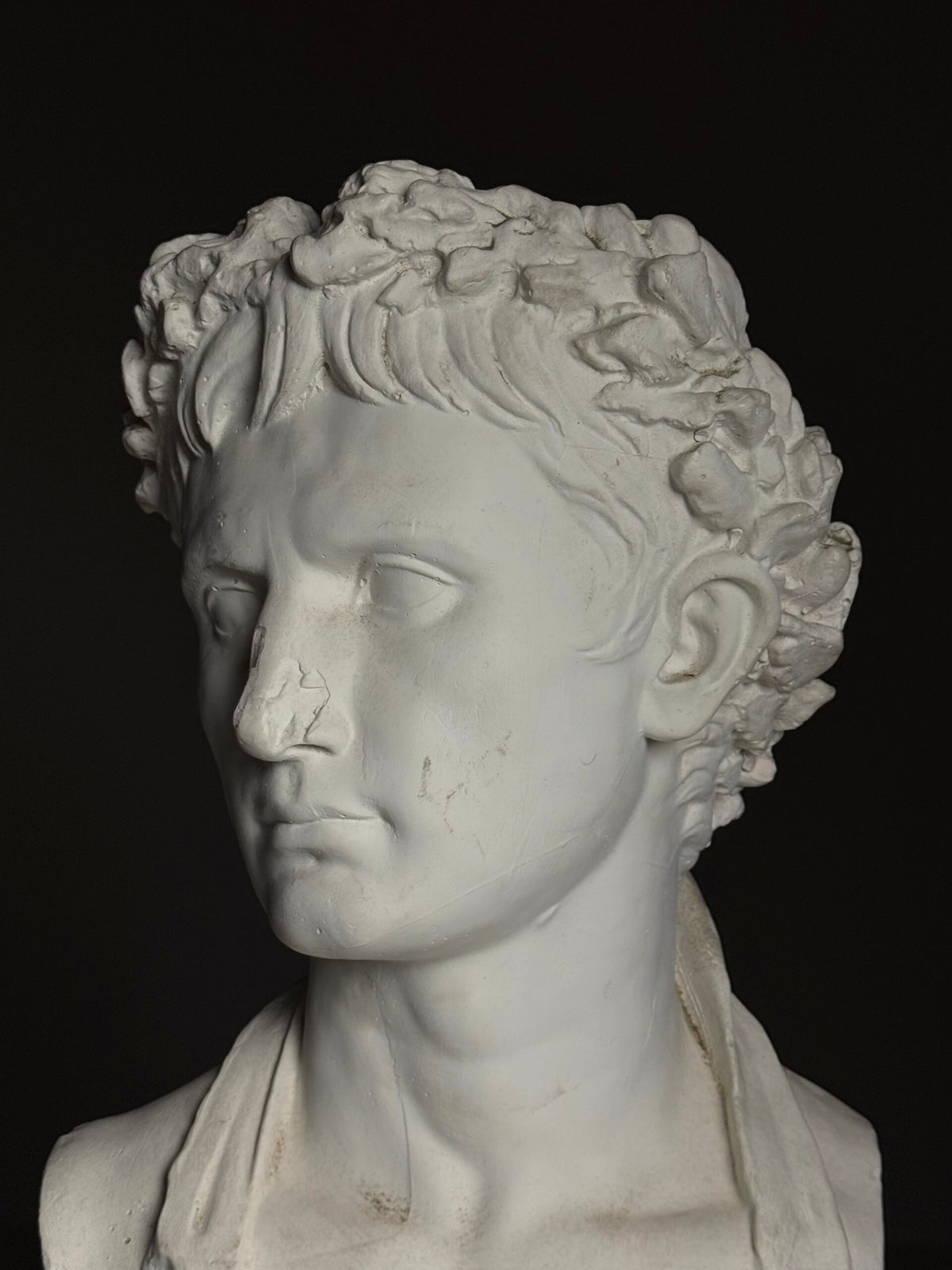 Plaster Bust of Emperor Augustus, Late 20th Century, photo 1