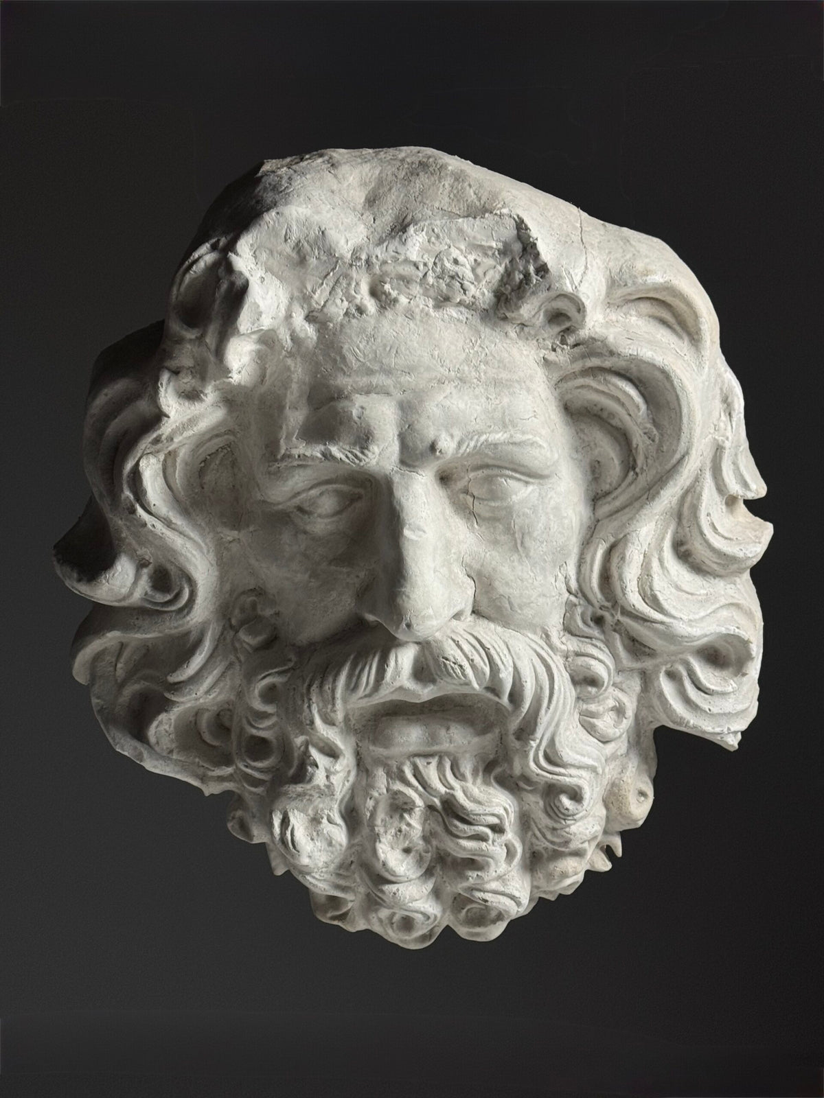 Gigantic Oversized Plaster Head of Zeus, photo 17