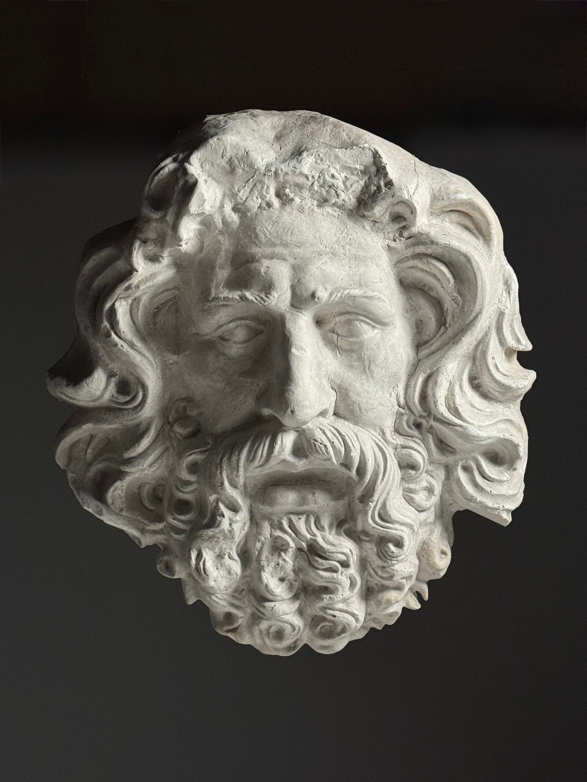 Gigantic Oversized Plaster Head of Zeus, photo 14