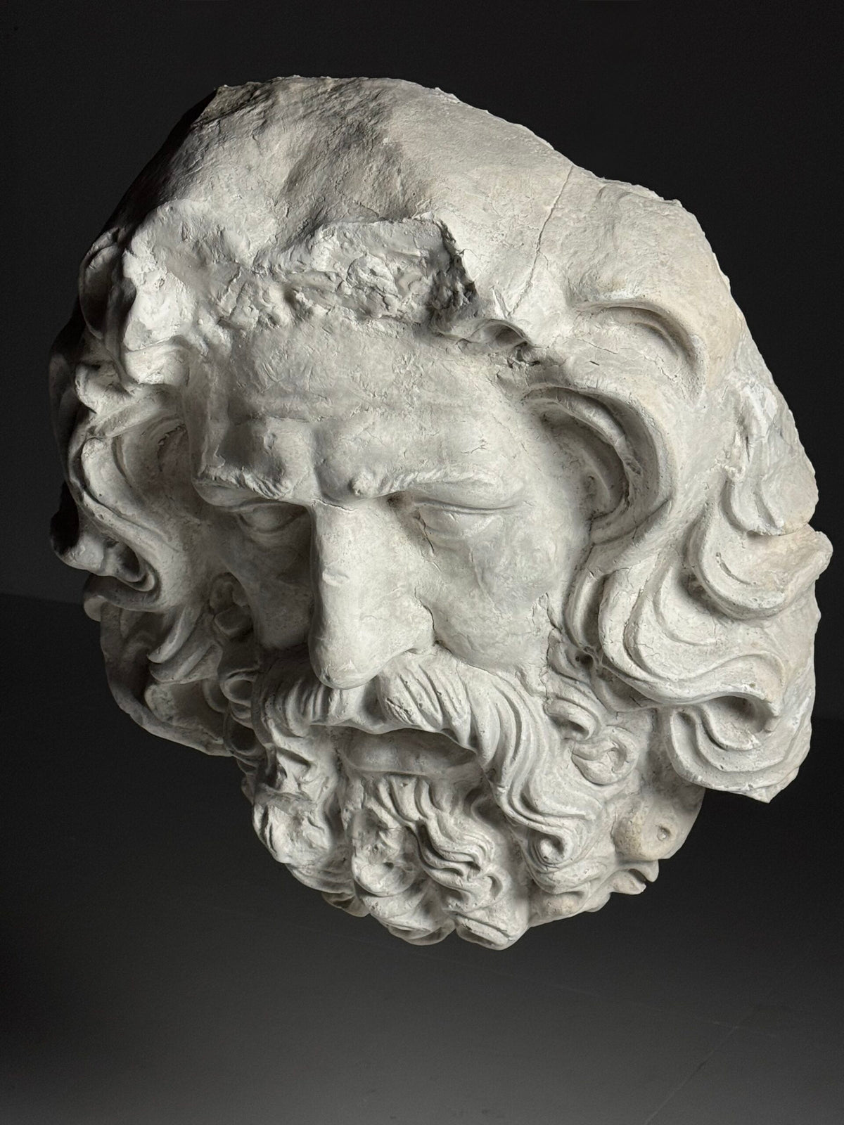 Gigantic Oversized Plaster Head of Zeus, photo 8
