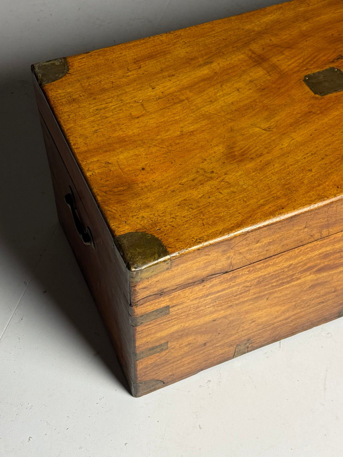 English Camphor Wood Campaign Chest, 19th Century, photo 29