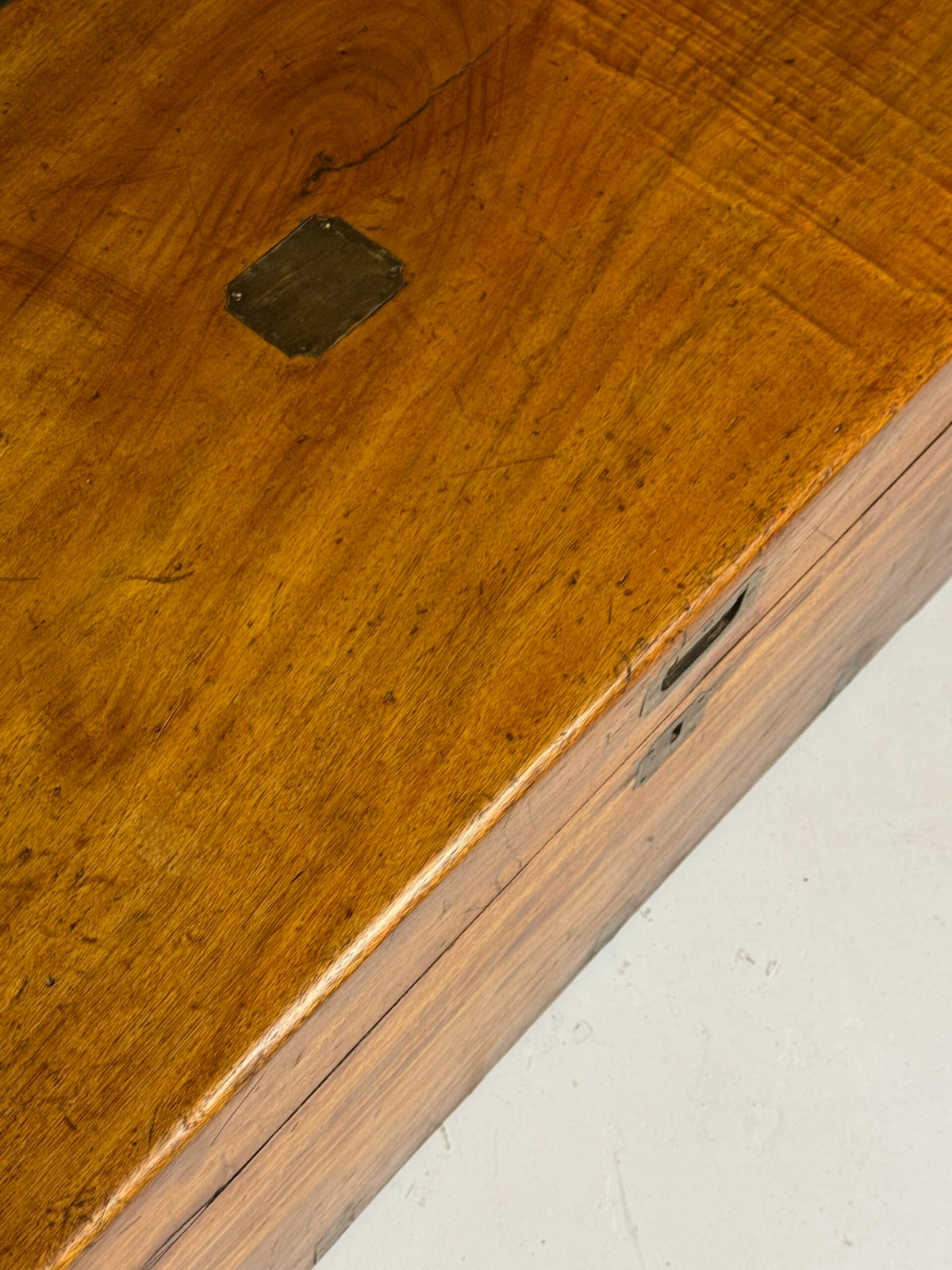 English Camphor Wood Campaign Chest, 19th Century, photo 28