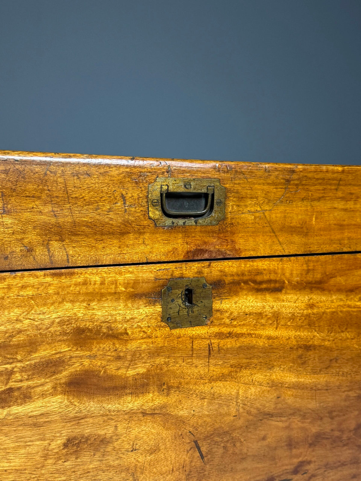 English Camphor Wood Campaign Chest, 19th Century, photo 27