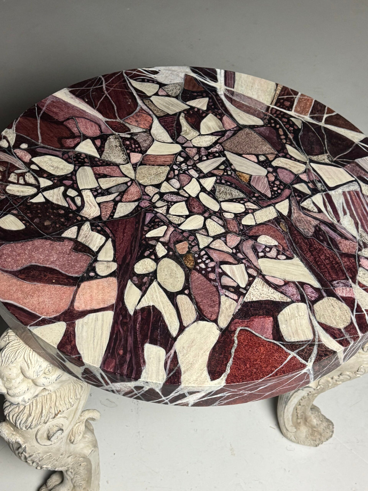 Grand Tour Style Faux Marble Center Table, Early 20th Century, photo 2