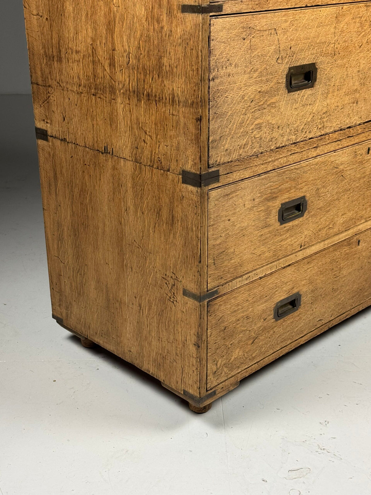 Oak Campaign Chest of Drawers, 19th Century, photo 11
