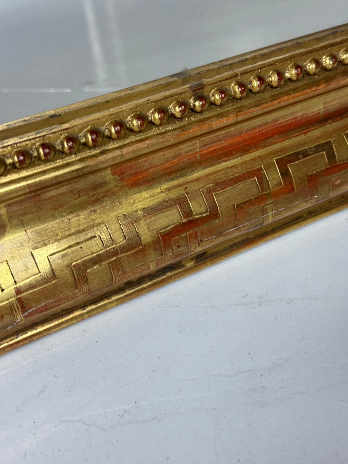Louis Philippe Giltwood Mirror with Meander Frieze, 19th Century, photo 7