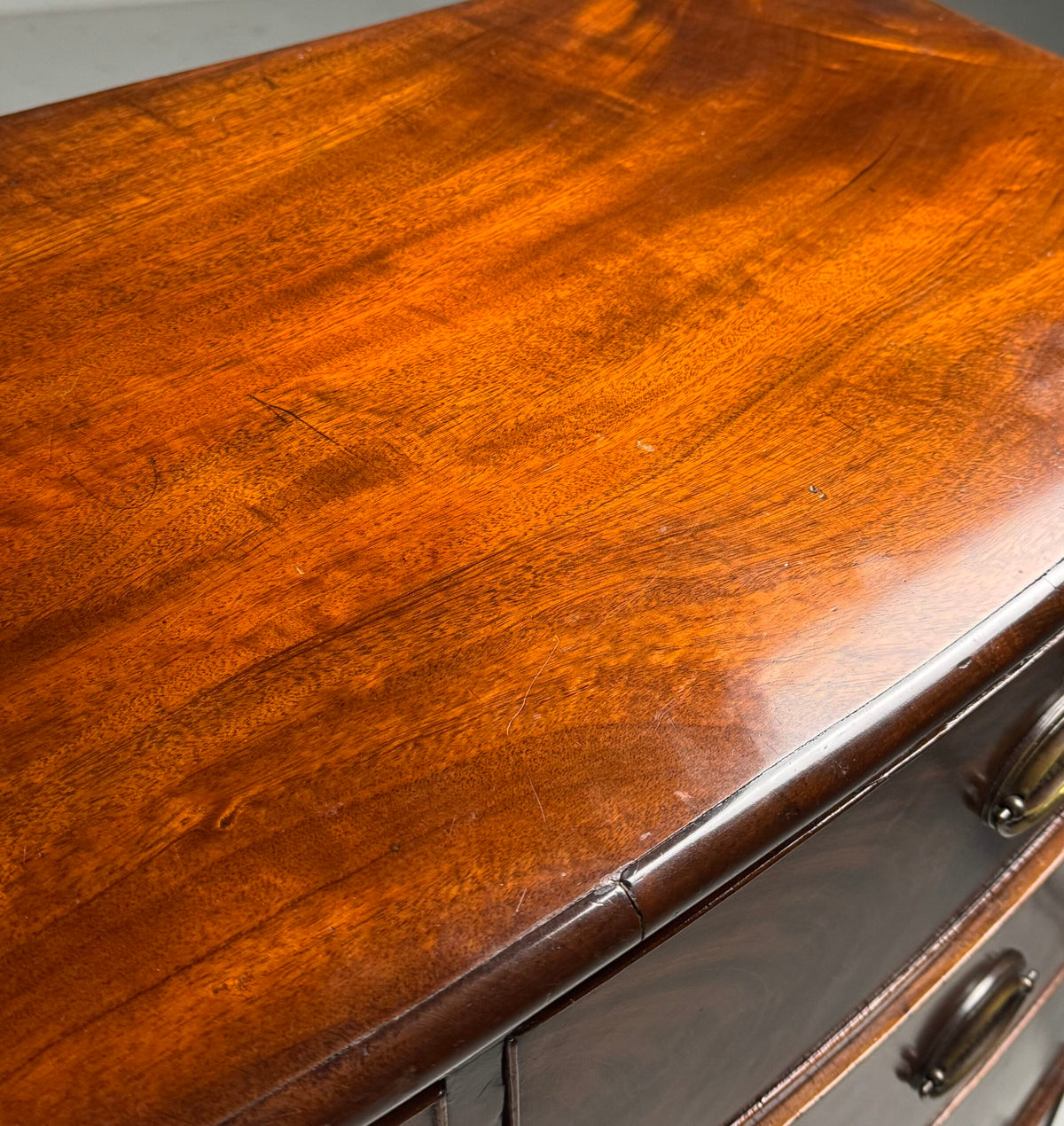 Mahogany Bowfront Chest of Drawers, England, Late 19th Century, photo 3